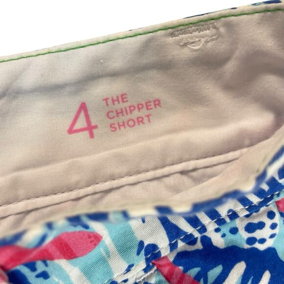 Lilly Pulitzer Chipper Shorts Womens Sz 4 Starfish She She Shells Bermuda Beachy - Picture 4 of 13